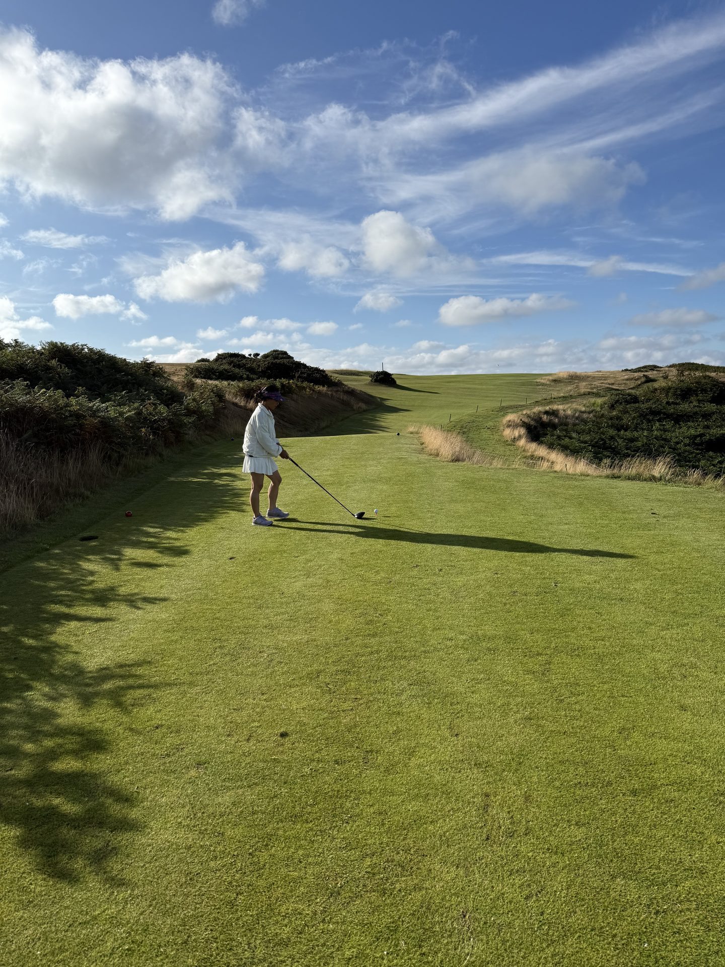 Royal Cromer — golfer in action on the links